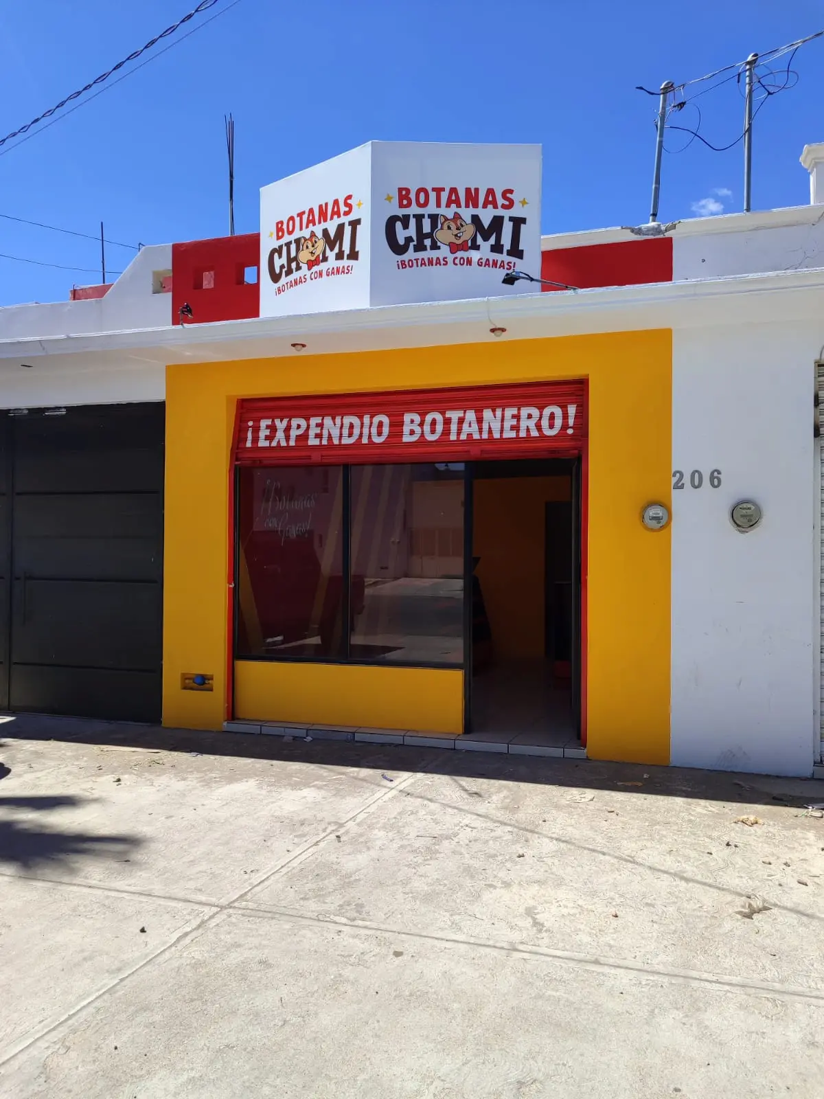 Fachada Sucursal de Botanas Chomi