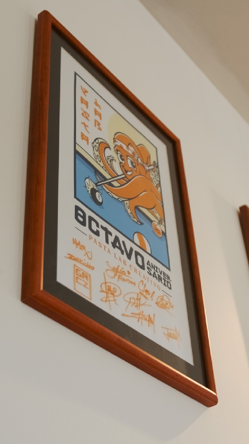 Cuadro del octavo aniversario de Pasta Laboratorio