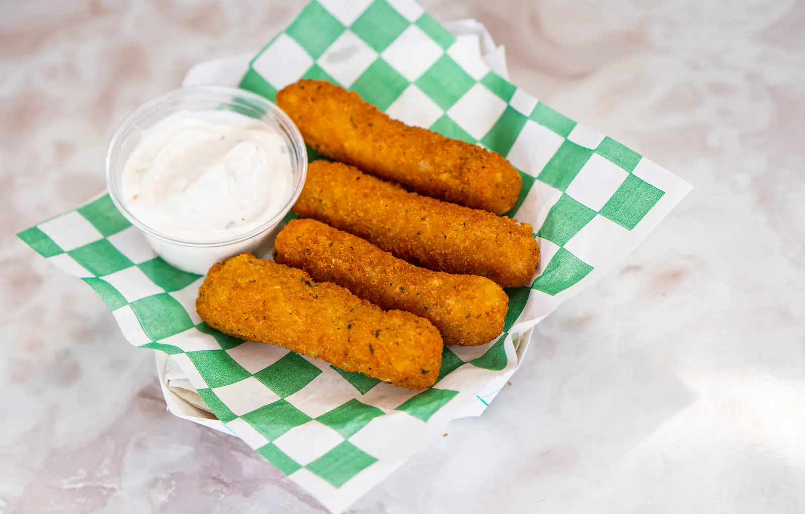 Dedos de queso de La Casa del Pollo