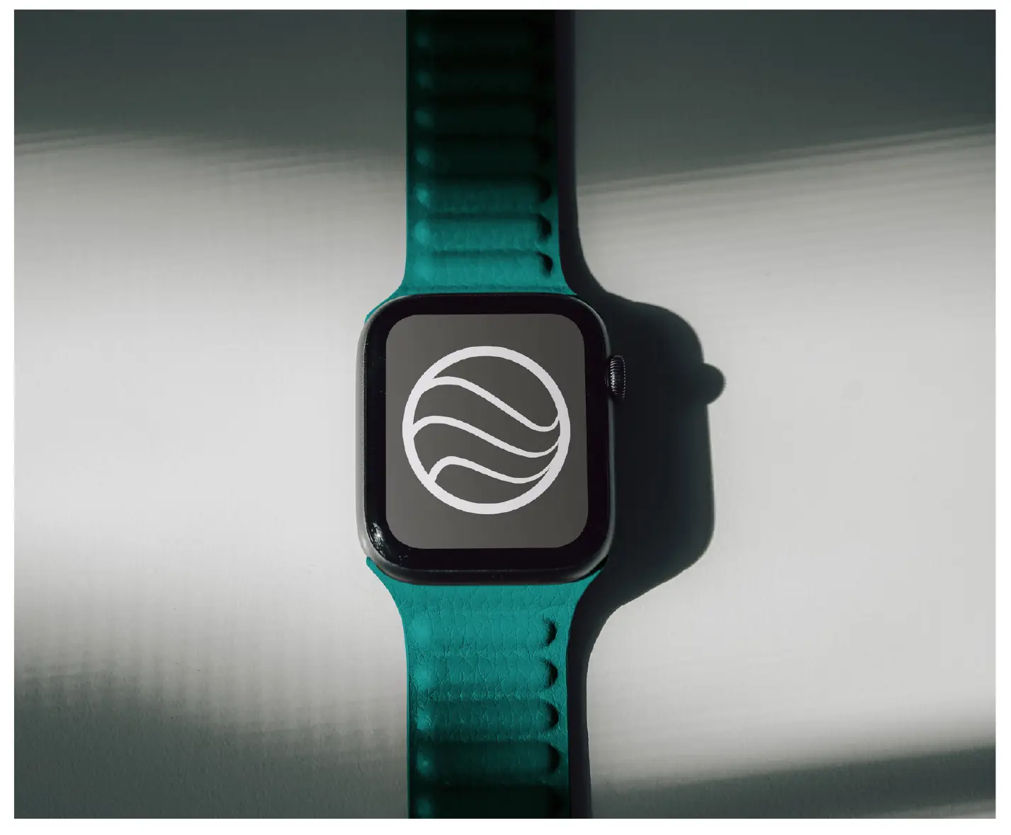 Logotipo de Horizonte en un reloj