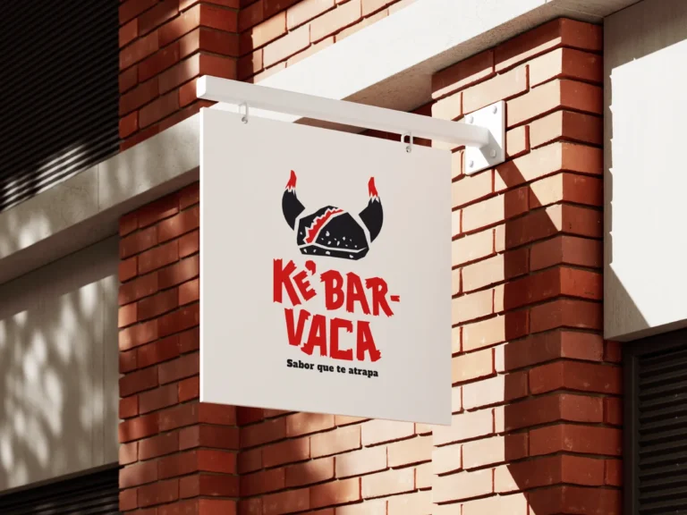 Logotipo de Ke Barvaka en letraro en la calle