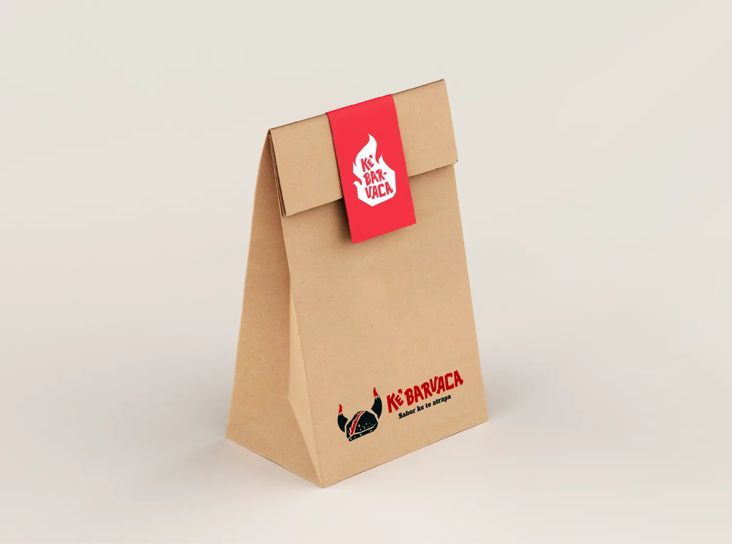 Logotipo de Ke Barvaka en bolsa de papel