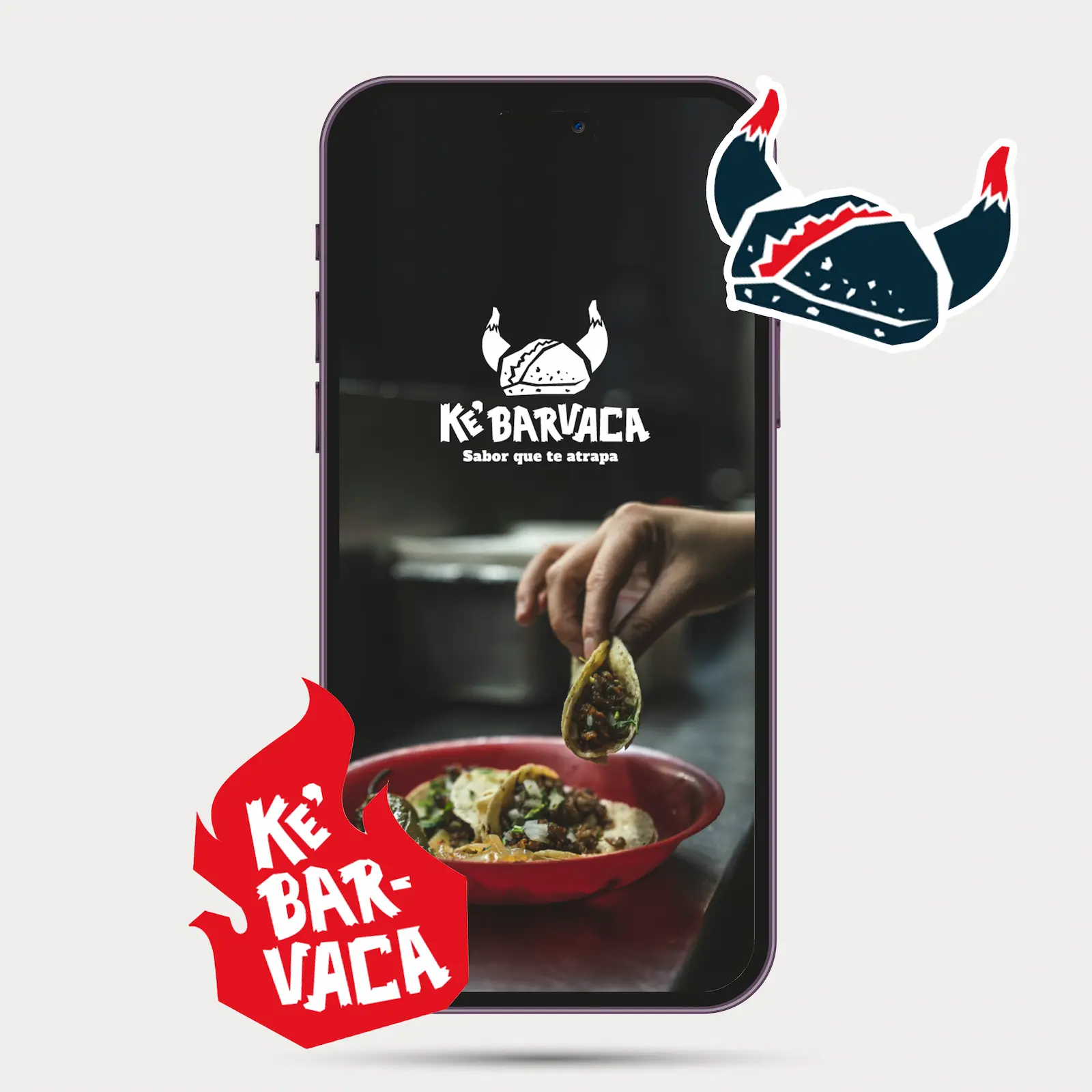 Logotipo de Ke Barvaka en pantalla de celular