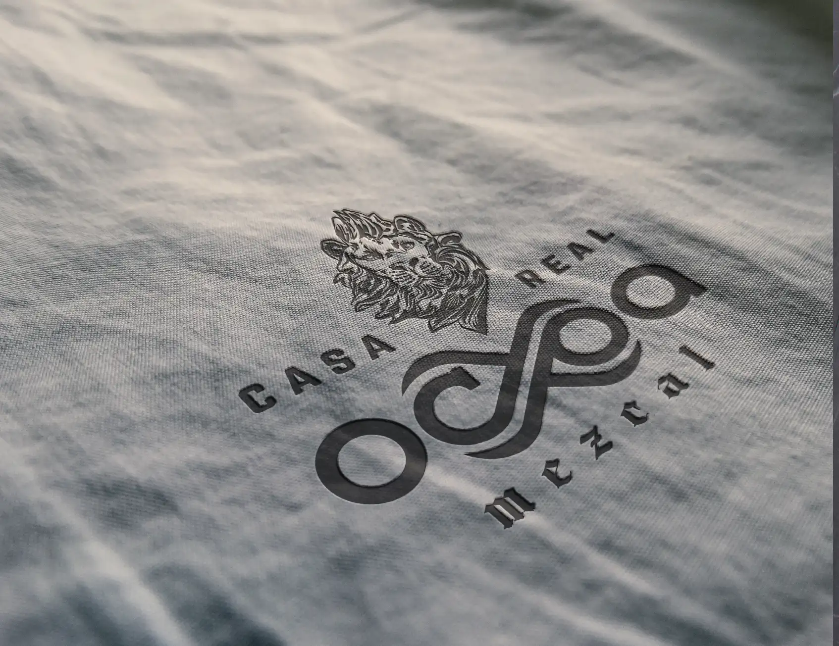 Logotipo de Ocxoa sobre tela