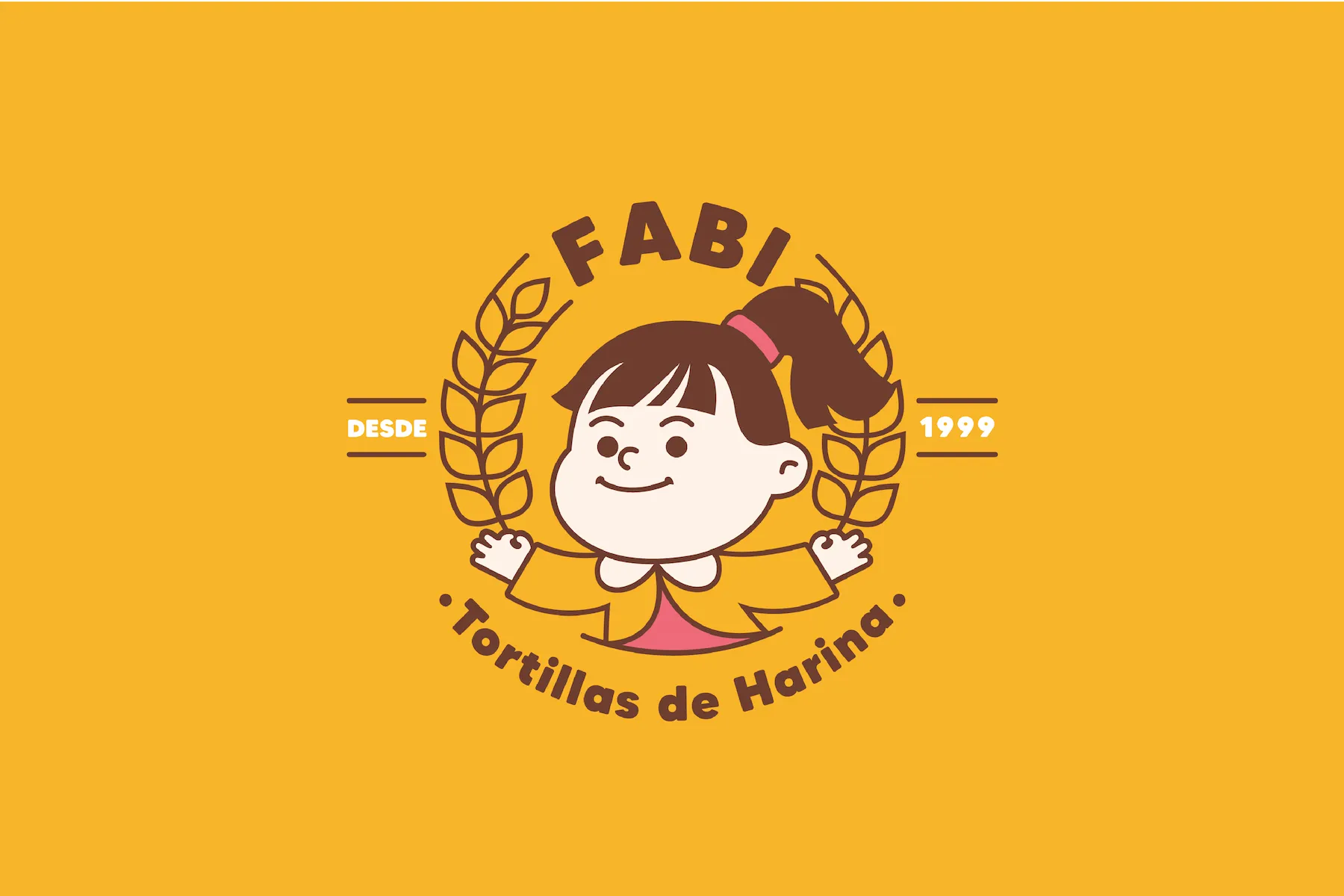 Logotipo de Fabi sobre fondo amarillo
