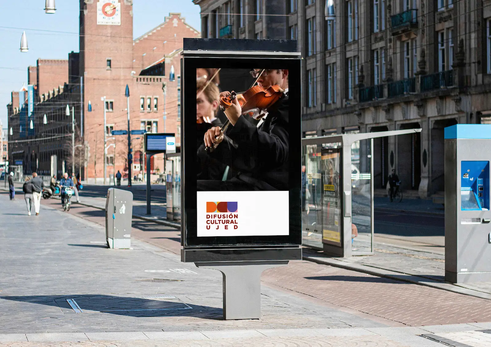 Poster con la imagen y logotipo diseñado para Difusión CUltural UJED